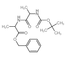 benzyl 2-[2-[(2-methylpropan-2-yl)oxycarbonylamino]propanoylamino]propanoate结构式