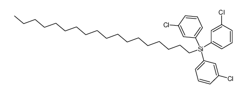 Octadecyl-tri-(m-chlor-phenyl)-silan Structure