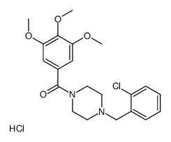 [4-[(2-chlorophenyl)methyl]piperazin-1-yl]-(3,4,5-trimethoxyphenyl)methanone,hydrochloride Structure