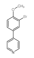4-(3-Bromo-4-methoxyphenyl)pyridine Structure