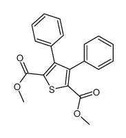 dimethyl 3,4-diphenylthiophene-2,5-dicarboxylate结构式