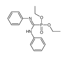1-diethoxyphosphoryl-N,N'-diphenylmethanimidamide结构式