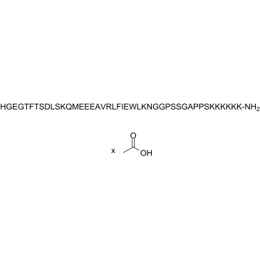 Lixisenatide acetate结构式