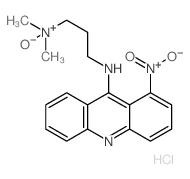 1-NITRO-9-(3-DIMETHYLAMINOPROPYL-AMINE)-ACRIDINE-N-OXIDE DIHYDRO-CHLORIDE Structure