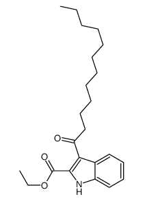 3-十二酰基吲哚-2-羧酸乙酯结构式