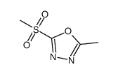 2-甲基-5-(甲基磺酰基)-1,3,4-恶二唑结构式