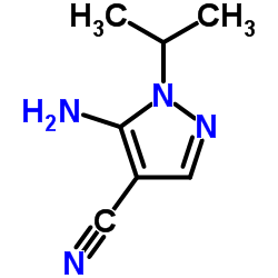 5-氨基-1-异丙基-1H-吡唑-4-甲腈结构式