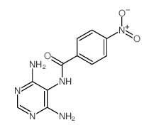 Benzamide,N-(4,6-diamino-5-pyrimidinyl)-4-nitro-结构式
