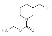 3-(羟基甲基)-1-哌啶羧酸乙酯结构式