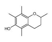 2,5,7,8-tetramethyl-3,4-dihydro-2H-chromen-6-ol结构式