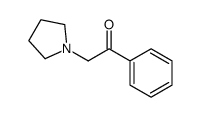 1-phenyl-2-pyrrolidin-1-ylethanone结构式