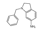 1-苄基-2,3-二氢-1H-吲哚-6-胺结构式