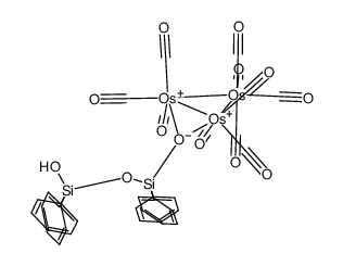 [Os3(CO)10(μ-H)(μ-OSiPh2OSiPh2OH)]结构式