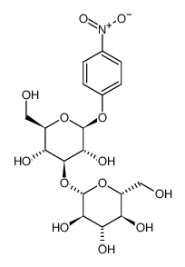 4-Nitrophenyl3-O-(b-D-glucopyranosyl)-b-D-glucopyranoside structure