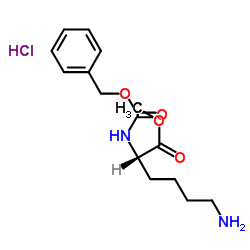 N-苄氧羰基-L-赖氨酸甲酯盐酸盐结构式
