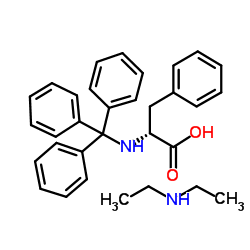 三苯甲基-D-苯丙氨酸二乙铵盐结构式
