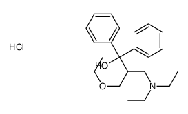 2-(diethylaminomethyl)-3-ethoxy-1,1-diphenylpropan-1-ol,hydrochloride结构式