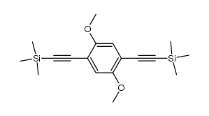1,4-dimethoxy-2,5-bis(trimethylsilylacetylene)benzene Structure