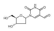 1-(2-deoxy-α-D-erythro-pentafuranosyl)-5-formyluracil Structure