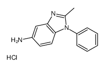 2-methyl-1-phenylbenzimidazol-5-amine,hydrochloride结构式