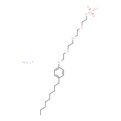 ammonium 2-[2-[2-[2-(4-nonylphenoxy)ethoxy]ethoxy]ethoxy]ethyl sulphate Structure