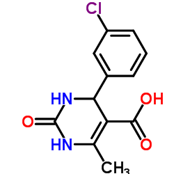 4-(3-CHLOROPHENYL)-1,2,3,4-TETRAHYDRO-6-METHYL-2-OXO-5-PYRIMIDINECARBOXYLIC ACID Structure