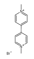 dibromide salt of the N,N'-dimethyl-4,4'-dipyridinium dication结构式