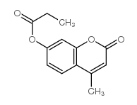 4-甲基伞形酮基丙酸酯结构式