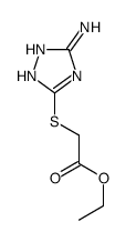 ethyl 2-[(5-amino-1H-1,2,4-triazol-3-yl)sulfanyl]acetate Structure
