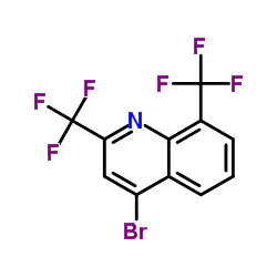 4-溴-2,8-双(三氟甲基)喹啉结构式