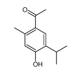 1-(4-hydroxy-2-methyl-5-propan-2-ylphenyl)ethanone结构式