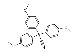 tris-(4-methoxy-phenyl)-acetonitrile Structure