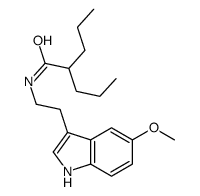 N-[2-(5-methoxy-1H-indol-3-yl)ethyl]-2-propylpentanamide结构式