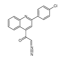 1-[2-(4-chloro-phenyl)-[4]quinolyl]-2-diazo-ethanone结构式