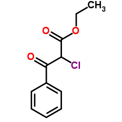 Ethyl 2-chloro-3-oxo-3-phenylpropanoate结构式