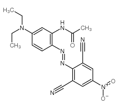 N-[2-[(2,6-dicyano-4-nitrophenyl)azo]-5-(diethylamino)phenyl]acetamide picture