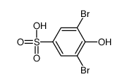 3,5-dibromo-4-hydroxybenzenesulfonic acid结构式