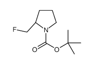 2-Methyl-2-propanyl (2S)-2-(fluoromethyl)-1-pyrrolidinecarboxylat e Structure