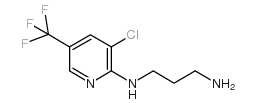 N1-[3-氯-5-(三氟甲基)-2-吡啶基]-1,3-丙二胺结构式