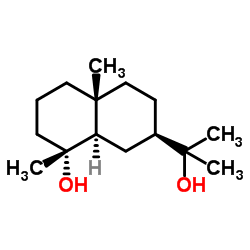 (1R,8aα)-1,4aβ-Dimethyl-7β-(1-hydroxy-1-methylethyl)decalin-1α-ol Structure