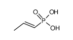 cis-1-propenyl-phosphonic acid Structure