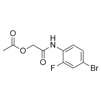 (4-溴-2-氟苯基氨基甲酰基)乙酸甲酯结构式