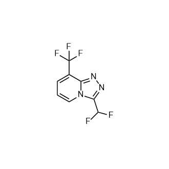 3-(二氟甲基)-8-(三氟甲基)-[1,2,4]三唑并[4,3-a]吡啶结构式