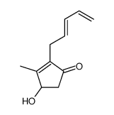 2-Cyclopenten-1-one, 4-hydroxy-3-methyl-2-(2,4-pentadienyl)-, (Z)-(+)-结构式