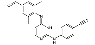 4-(4-(4-甲酰基-2,6-二甲基苯基氨基)嘧啶-2-基氨基)苯甲腈结构式