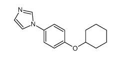 1-[4-(Cyclohexyloxy)phenyl]-1H-imidazole Structure