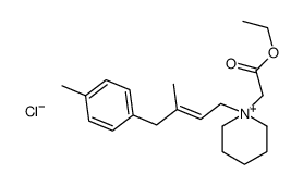 ethyl 2-[1-[(E)-3-methyl-4-(4-methylphenyl)but-2-enyl]piperidin-1-ium-1-yl]acetate,chloride Structure