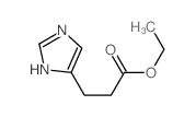 1H-Imidazole-5-propanoicacid, ethyl ester结构式