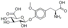 3-O-甲基-L-DOPA-d3 4-葡糖醛酸结构式