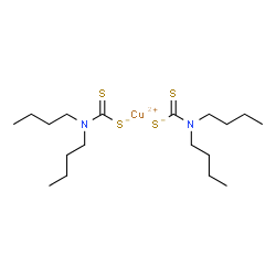 bis(dibutyldithiocarbamato-S,S')copper Structure